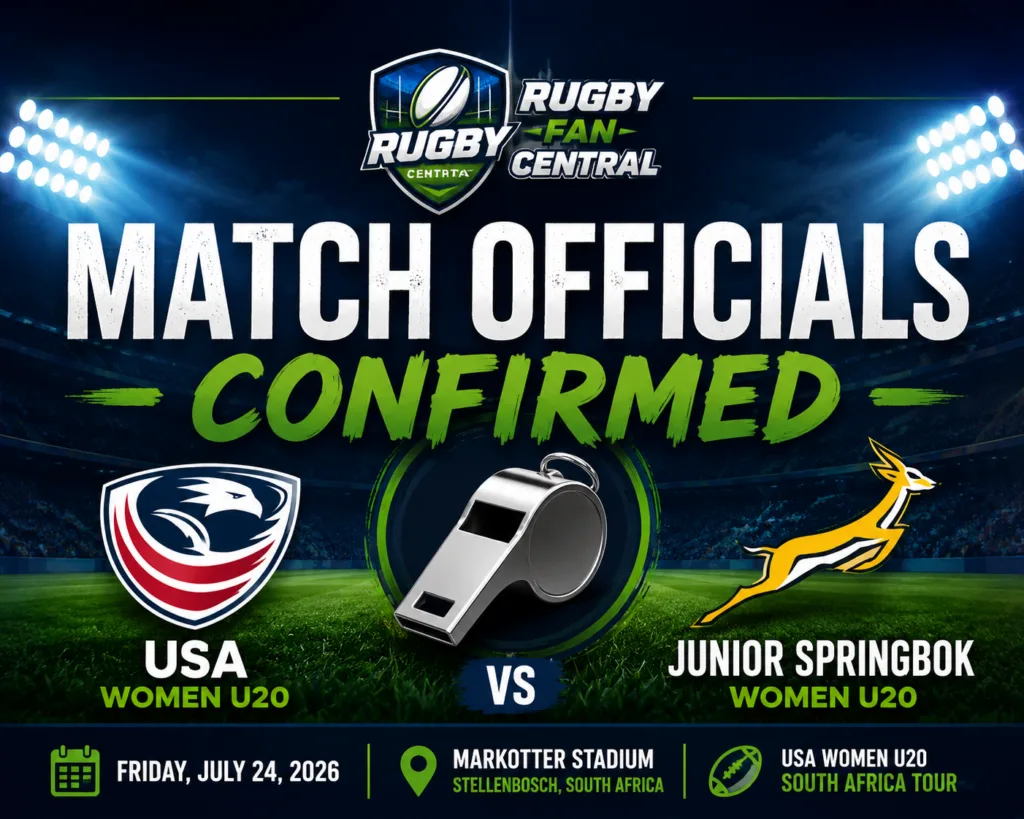 Match officials confirmed