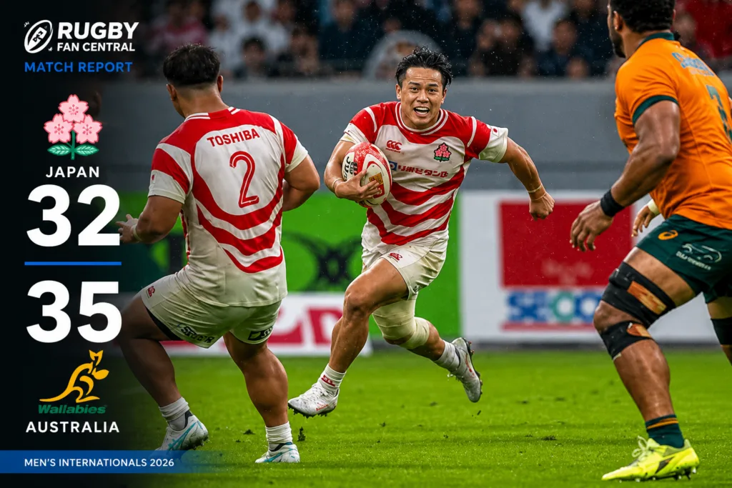 Japan 32–35 Australia Rugby Thriller