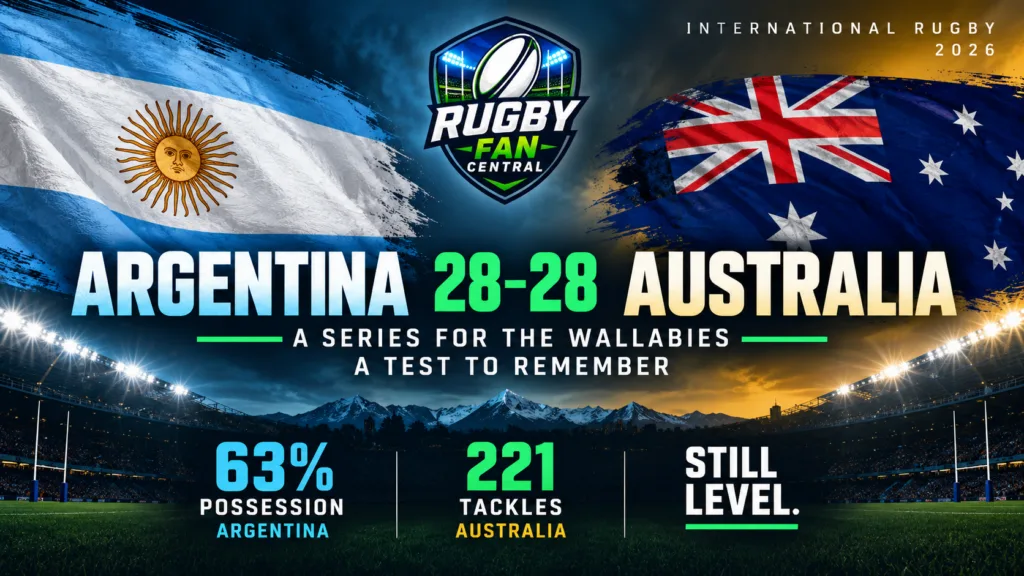 Argentina vs Australia rugby 2026 28-28 draw RFC match analysis