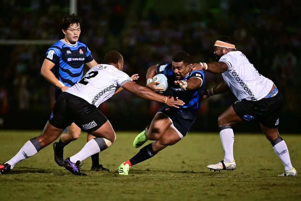 Japan attack against Fiji during the 2026 Pacific Nations Cup final in Tokyo