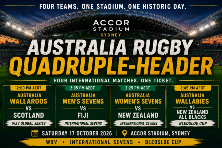 Wallabies, Wallaroos and Australia Sevens Set for Sydney Quadruple-Header
