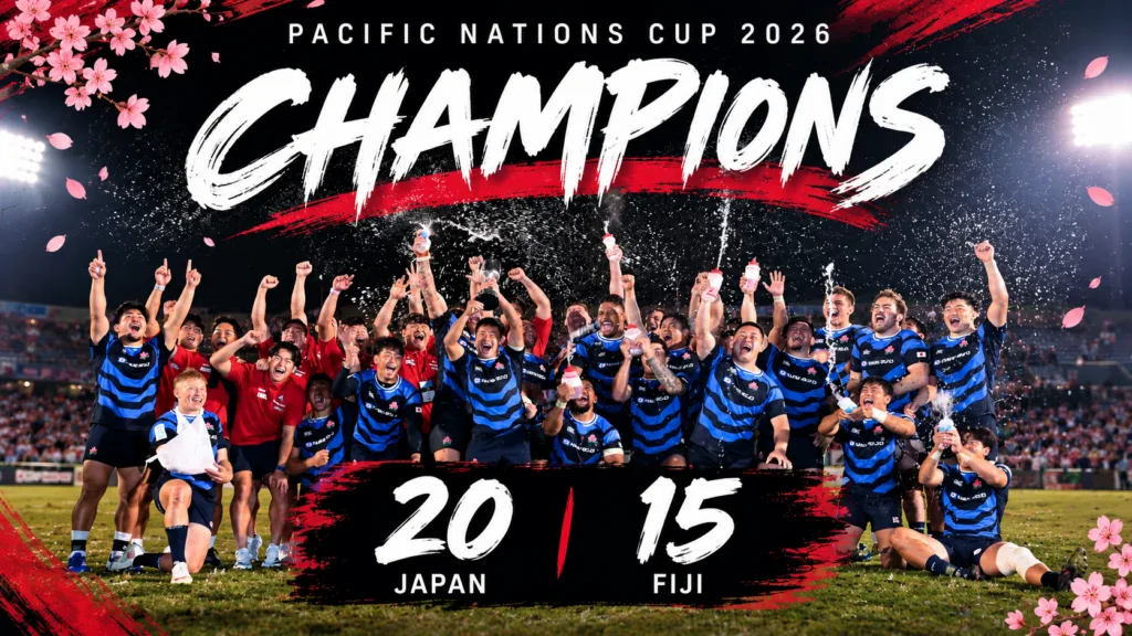 Japan Wins Pacific Nations Cup 2026 After Dramatic 20–15 Victory Over Fiji