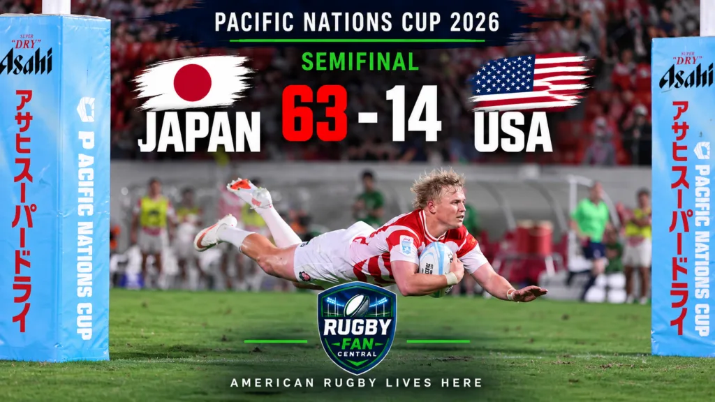 Japan 63–14 USA in the 2026 Pacific Nations Cup semifinal