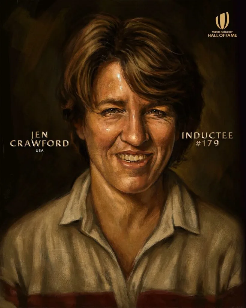Jen Crawford, USA rugby great and World Rugby Hall of Fame inductee No. 179