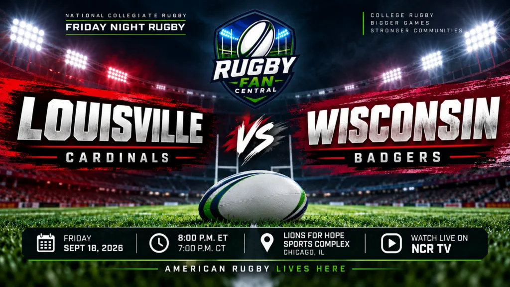Louisville vs Wisconsin rugby Friday Night Rugby September 18 2026