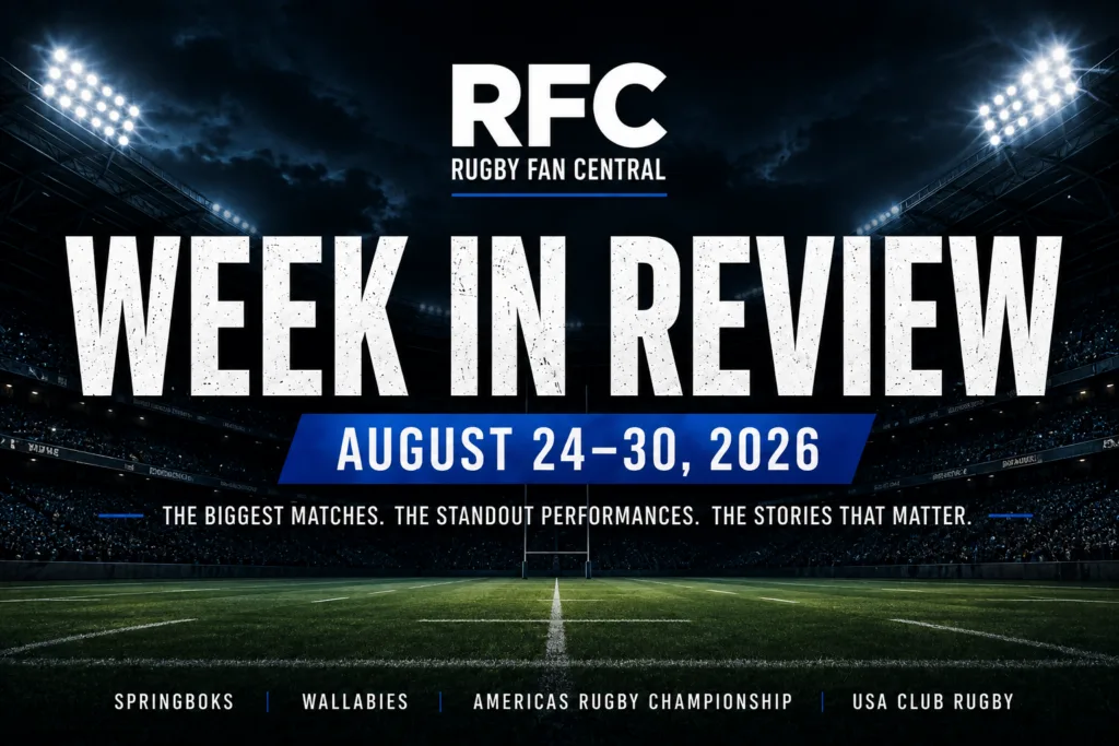 Rugby Week in Review August 24–30 2026