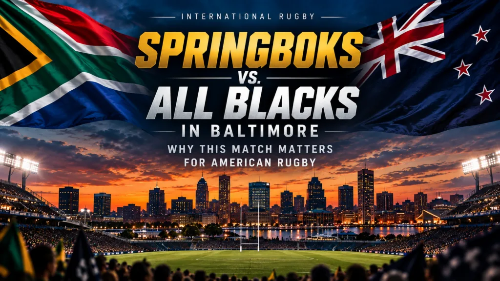 Springboks vs All Blacks in Baltimore 2026 international rugby Test