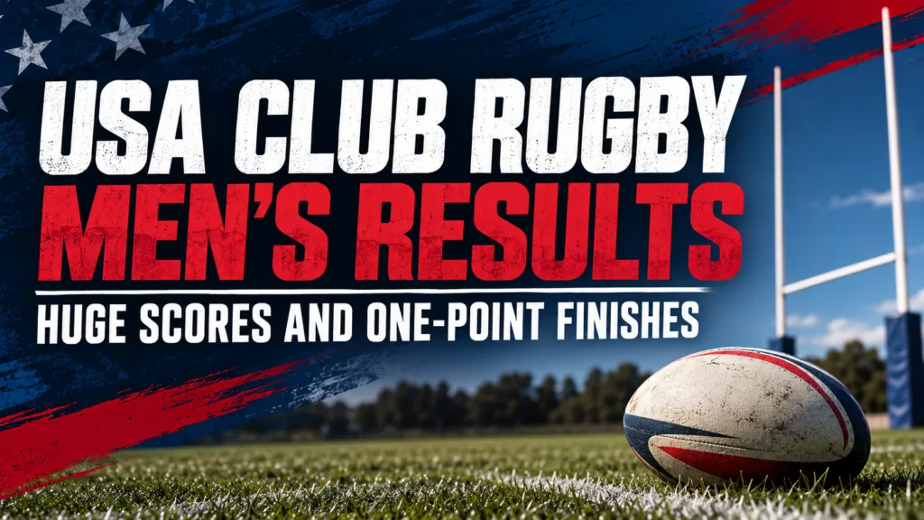 USA Club Rugby men's results for September 26, 2026