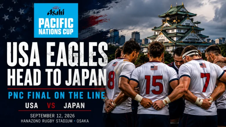 USA Eagles Head to Japan With Pacific Nations Cup Final on the Line