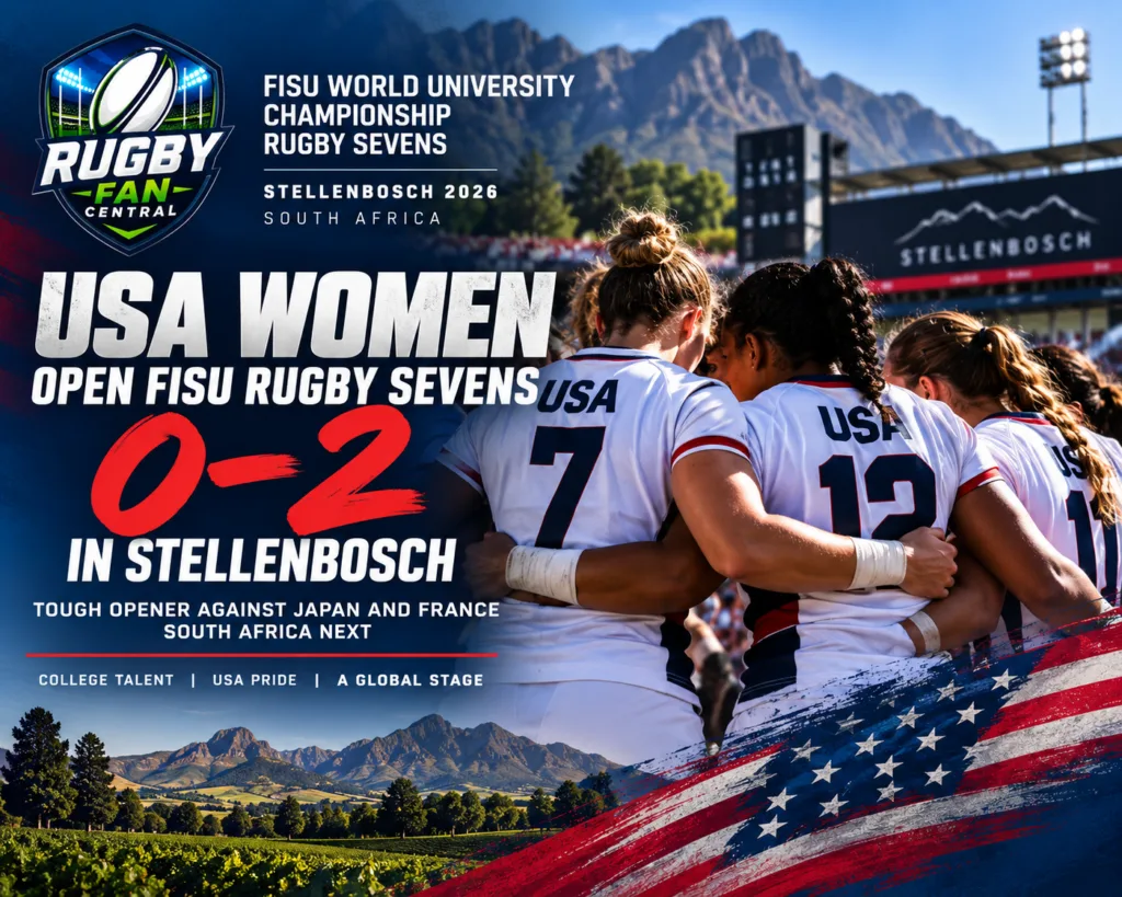 USA Women open 2026 FISU World University Rugby Sevens 0-2 in Stellenbosch