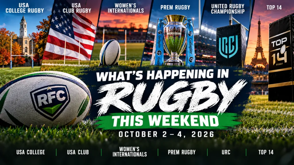 What’s Happening in Rugby This Weekend, October 2–4, 2026