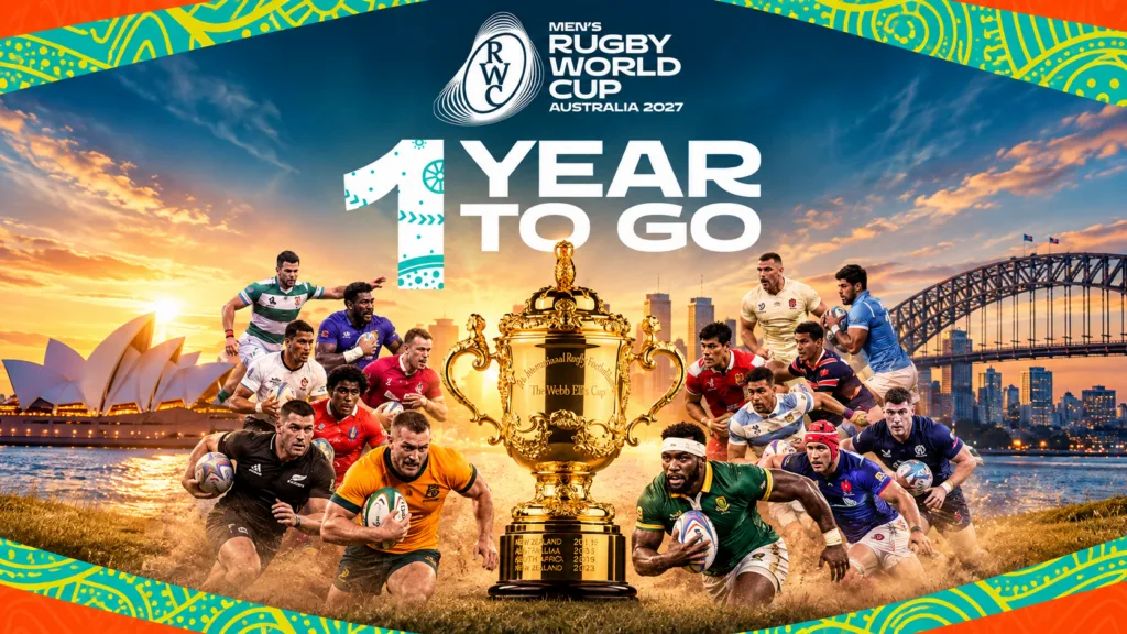 Men's Rugby World Cup 2027 one year to go in Australia