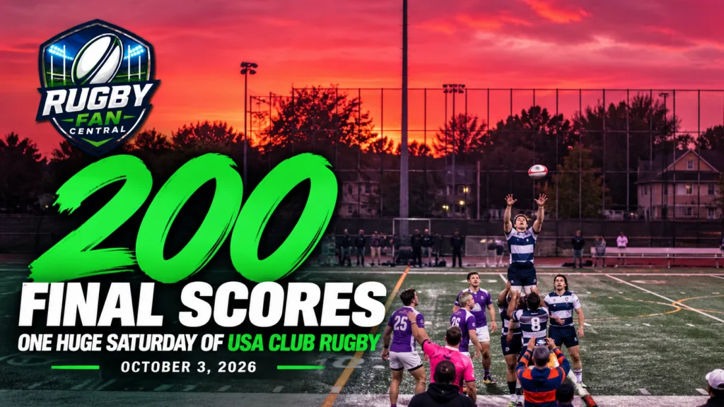 USA Club Rugby Weekend: 200 Final Scores Across America on a Huge October Saturday